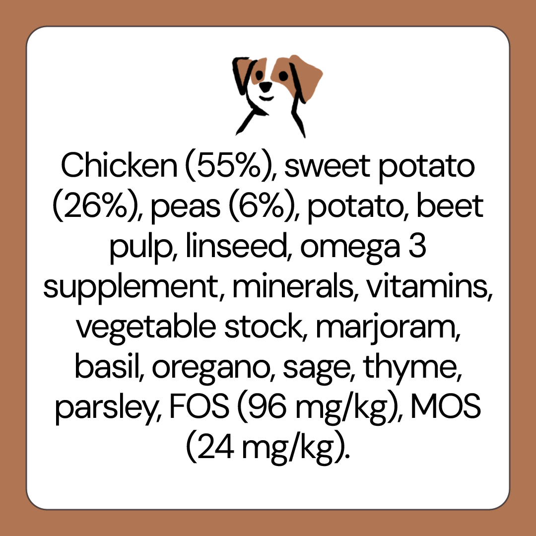 Chicken with Sweet Potato Grain Free Dog Food for Adult Dogs